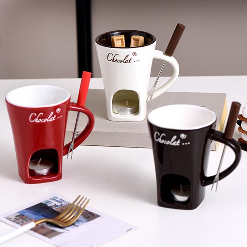 Fondue Pot Ceramic - Chocolate Mug Hot Pot Ceramic Melting