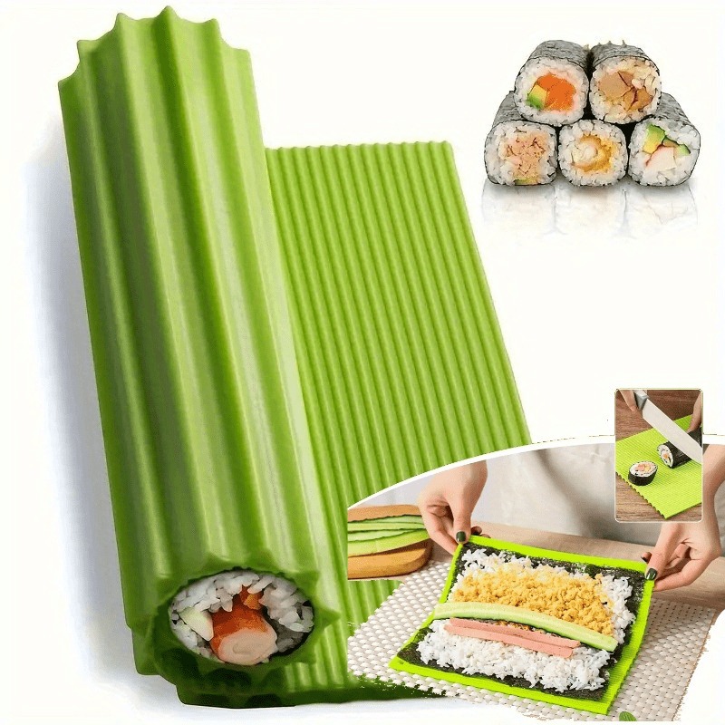 Sushi Mat Bamboo - 1pc High Quality Silicone Sushi Mat