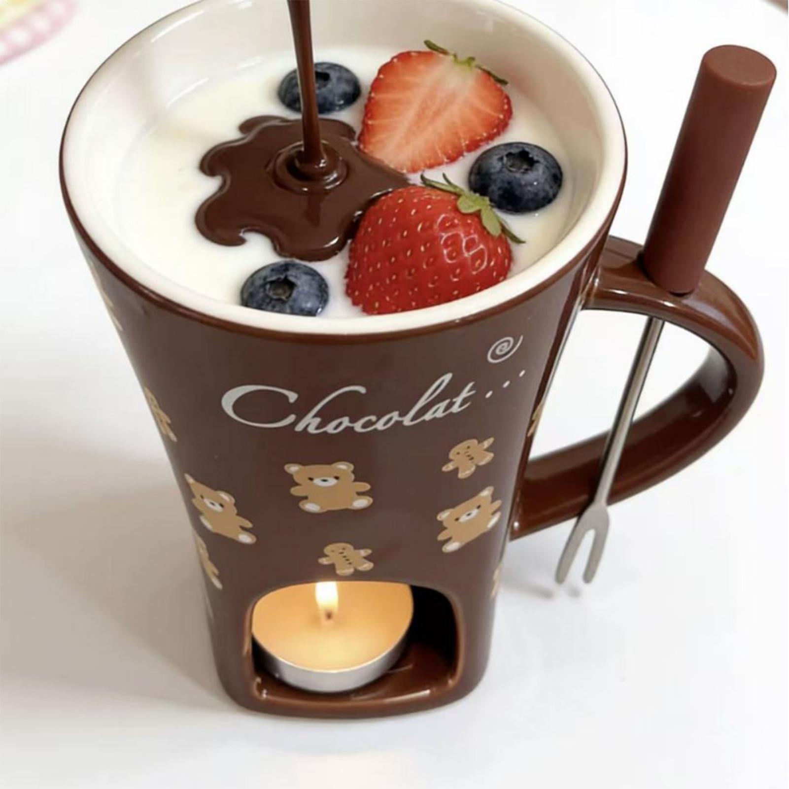 Chocolate Melting Cup 130ml Pe - Fondue Pot Ceramic 评论和价格