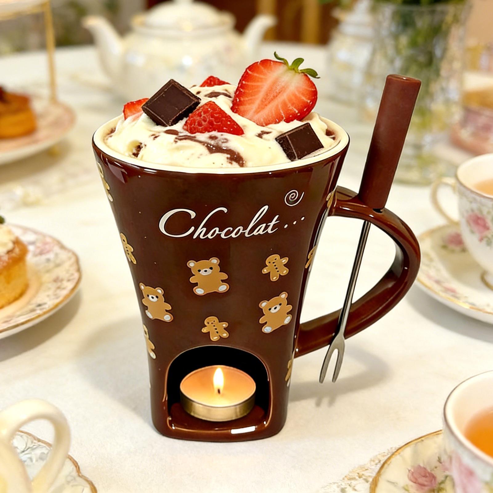 Chocolate Melting Cup 130ml Pe - Fondue Pot Ceramic 评论和价格