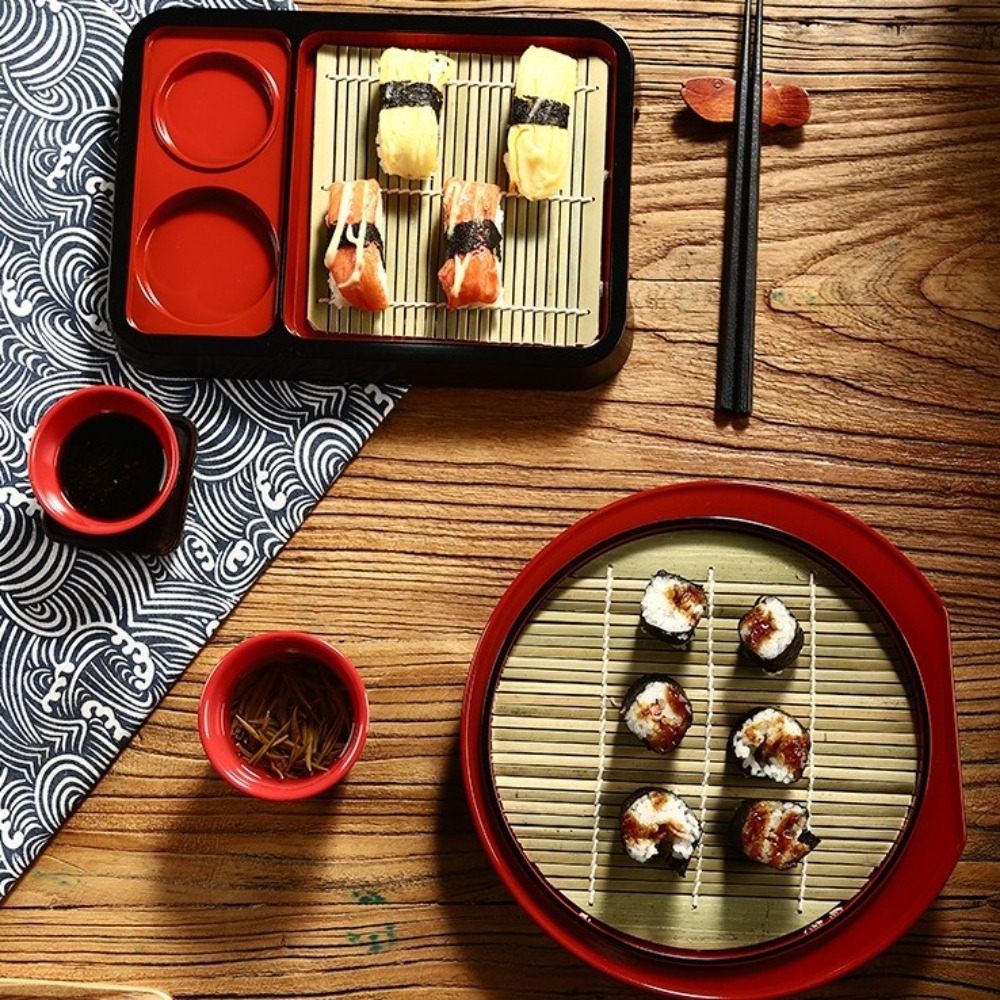 Japanese Style Cold Noodle Dis - Sushi Mat Bamboo 评论和价格