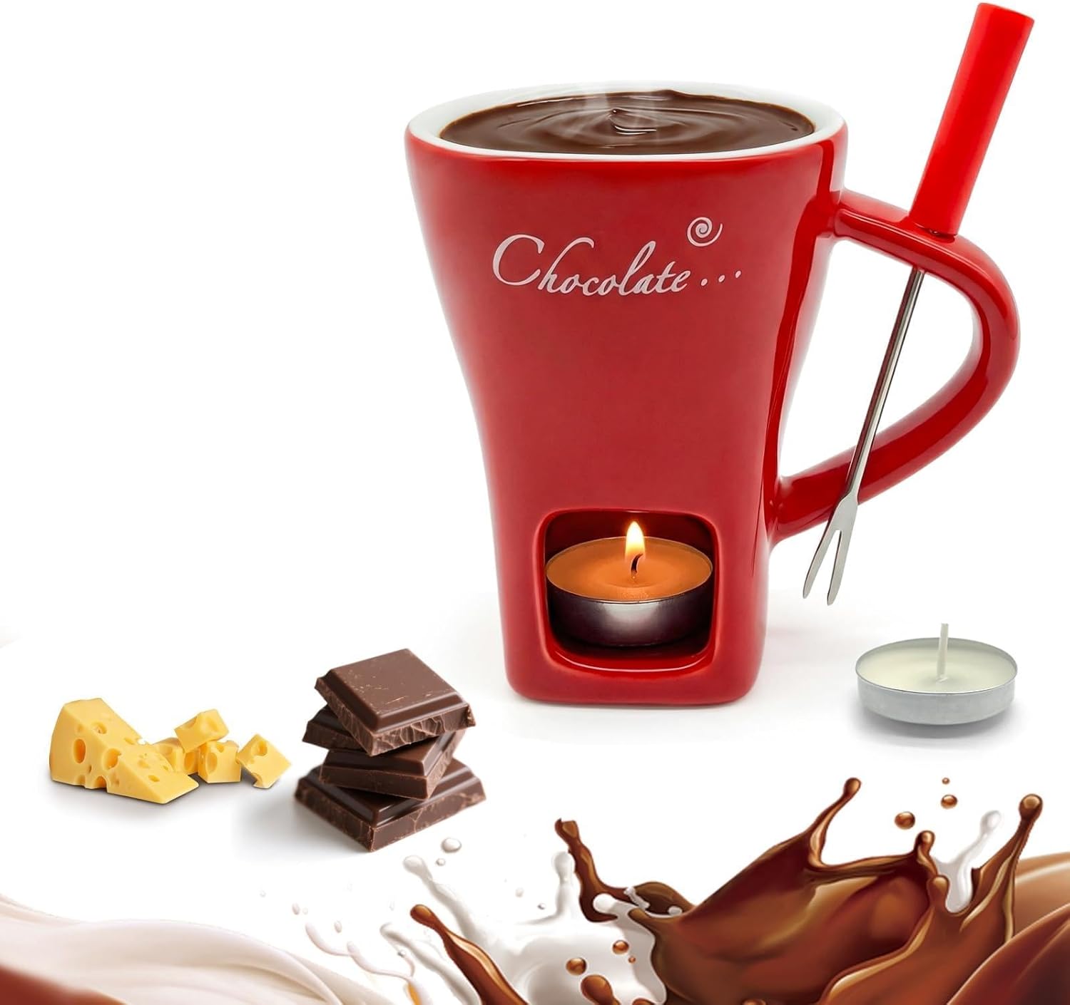 Ceramic Chocolate Melting Fond - Fondue Pot Ceramic 评论和价格