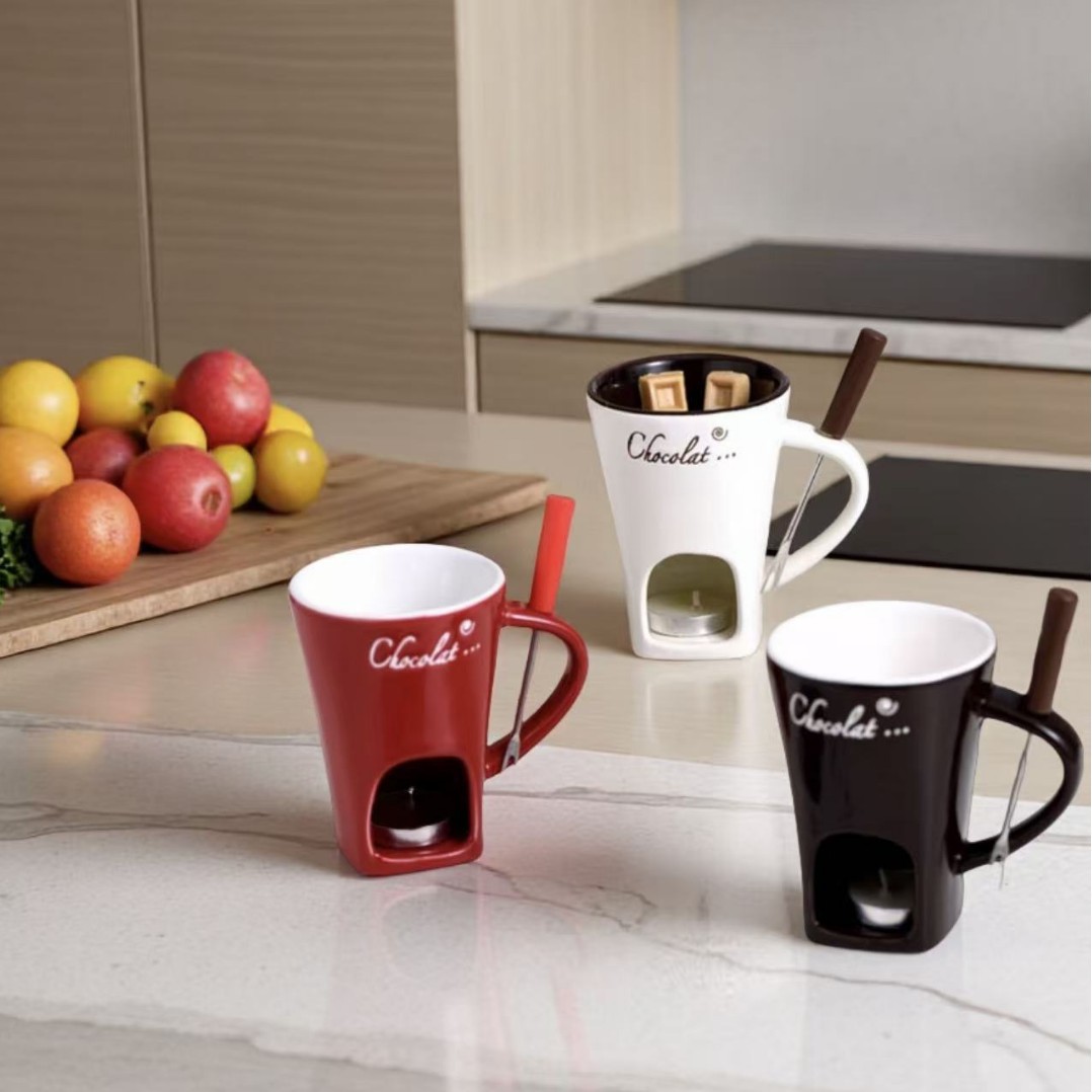 Ceramic Chocolate Fondue Mug C - Fondue Pot Ceramic 评论和价格