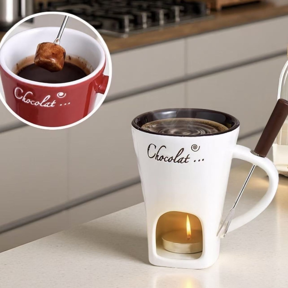 Ceramic Chocolate Fondue Mug C - Fondue Pot Ceramic 评论和价格