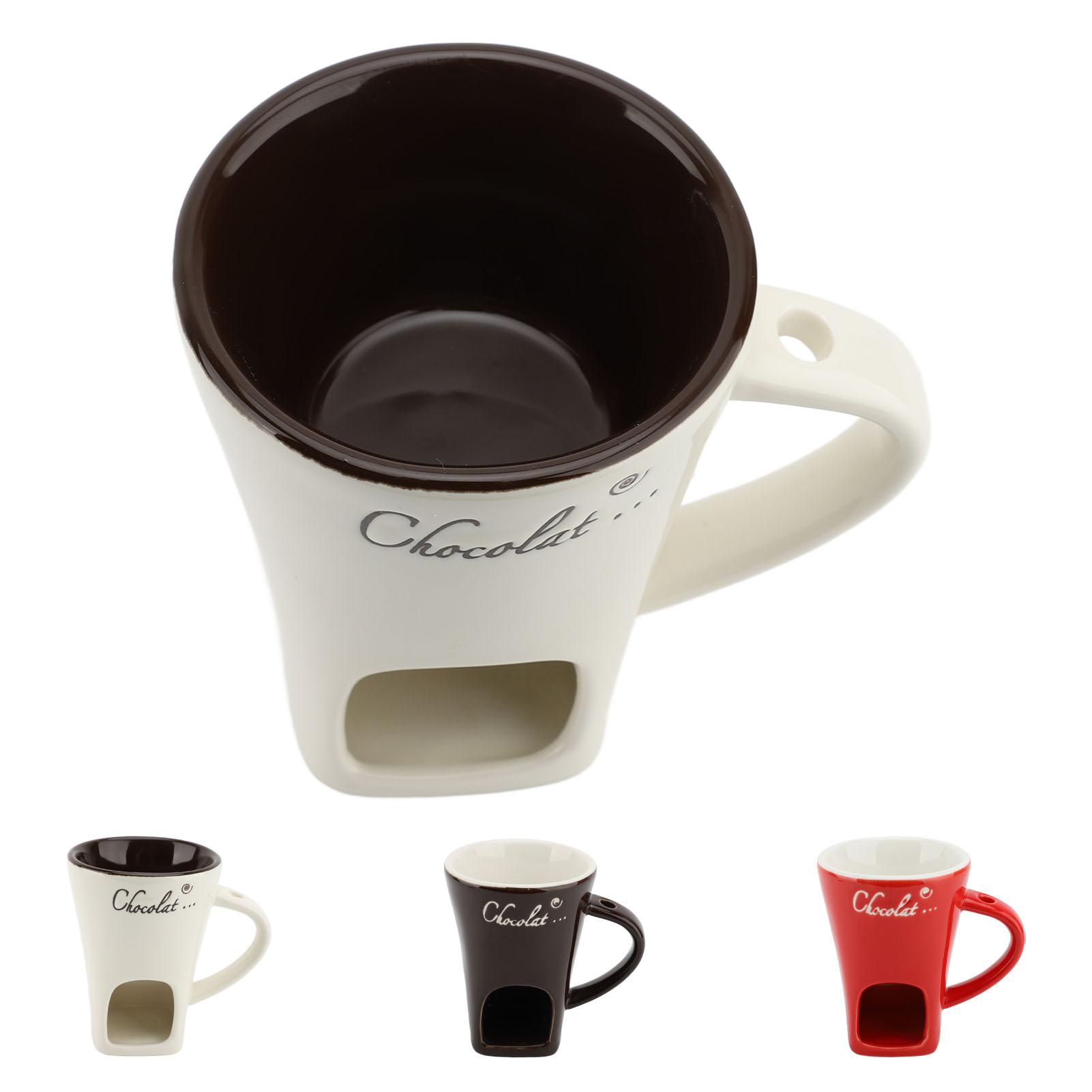 Chocolate Melting Fondue Mug C - Fondue Pot Ceramic 评论和价格