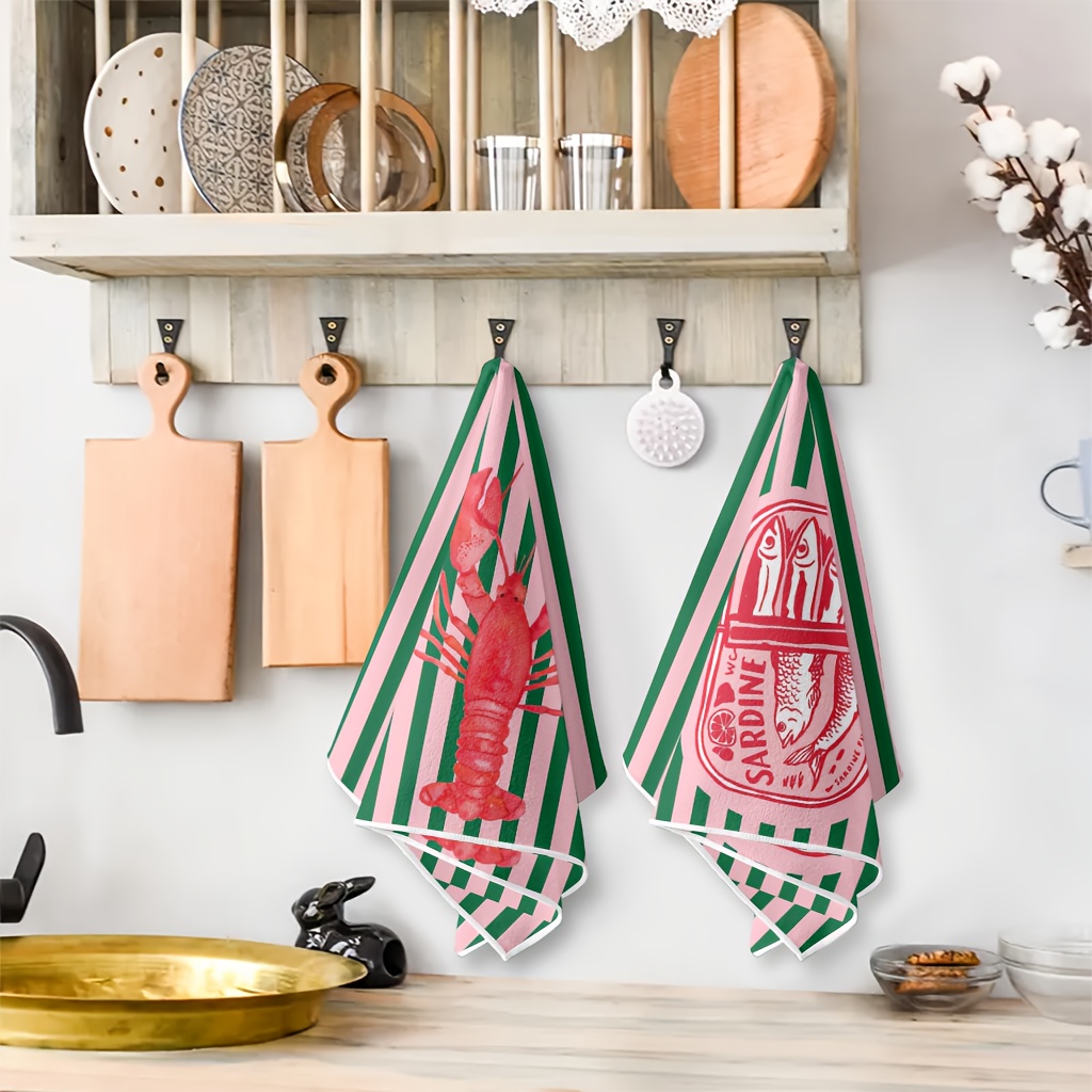 2Pcs, American Retro Striped S - Home Cooking Is The Best 评论和价格