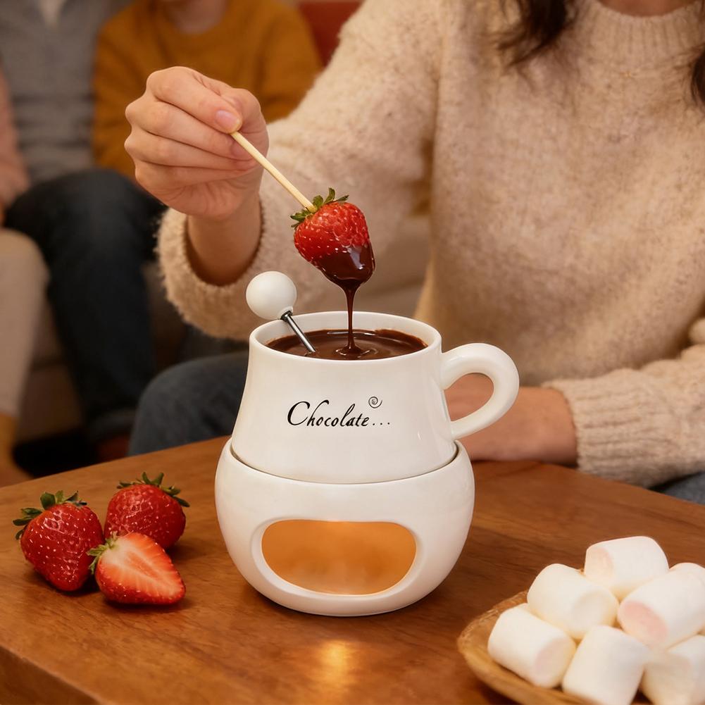 Chocolate Fondue Cup Ceramic W - Fondue Pot Ceramic 评论和价格