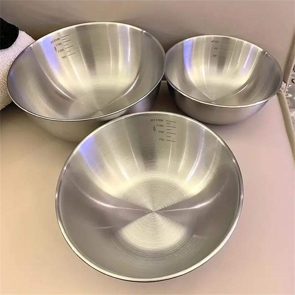1-3 Stainless Steel Bowl Set w - Home Cooking Food 评论和价格