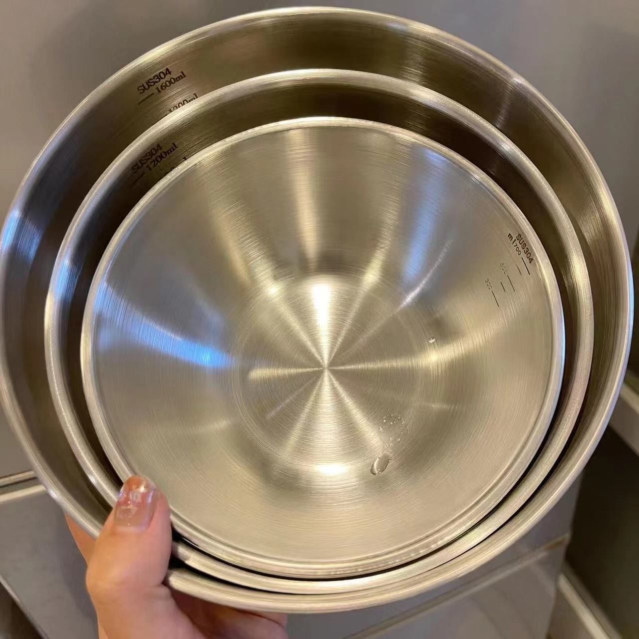 1-3 Stainless Steel Bowl Set w - Home Cooking Food 评论和价格