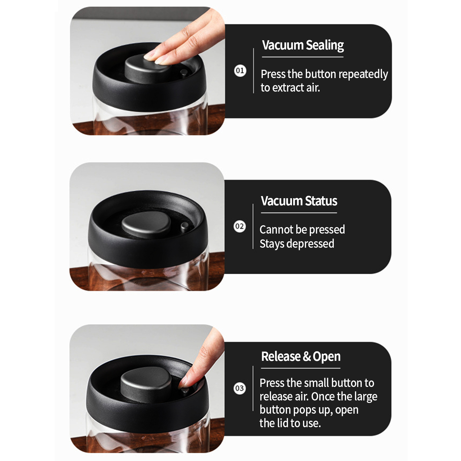 OANKR Vacuum Coffee Canister 5 - Home Cooking Food 评论和价格
