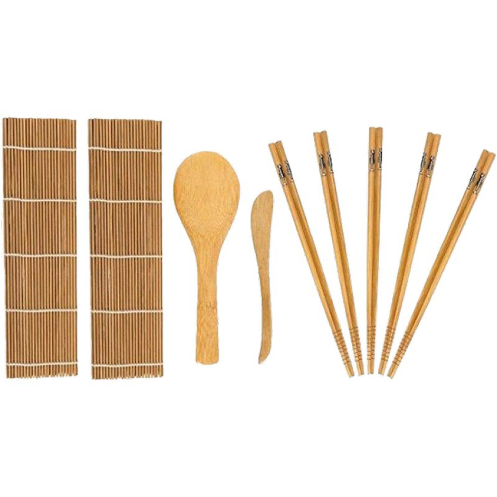 9 Pieces Sushi Making Set Bamb - Sushi Mat Bamboo 评论和价格