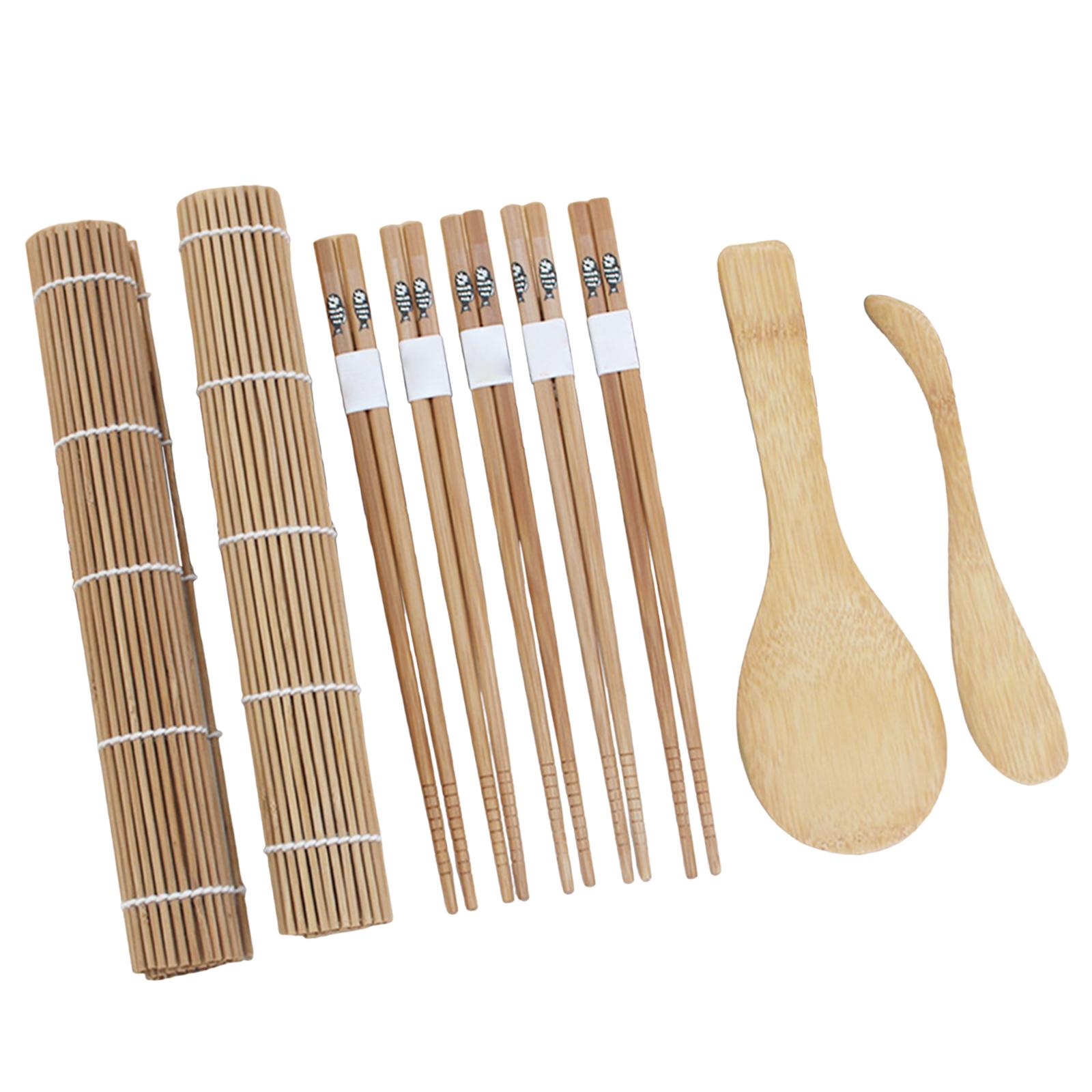 9 Pieces Sushi Making Set Bamb - Sushi Mat Bamboo 评论和价格