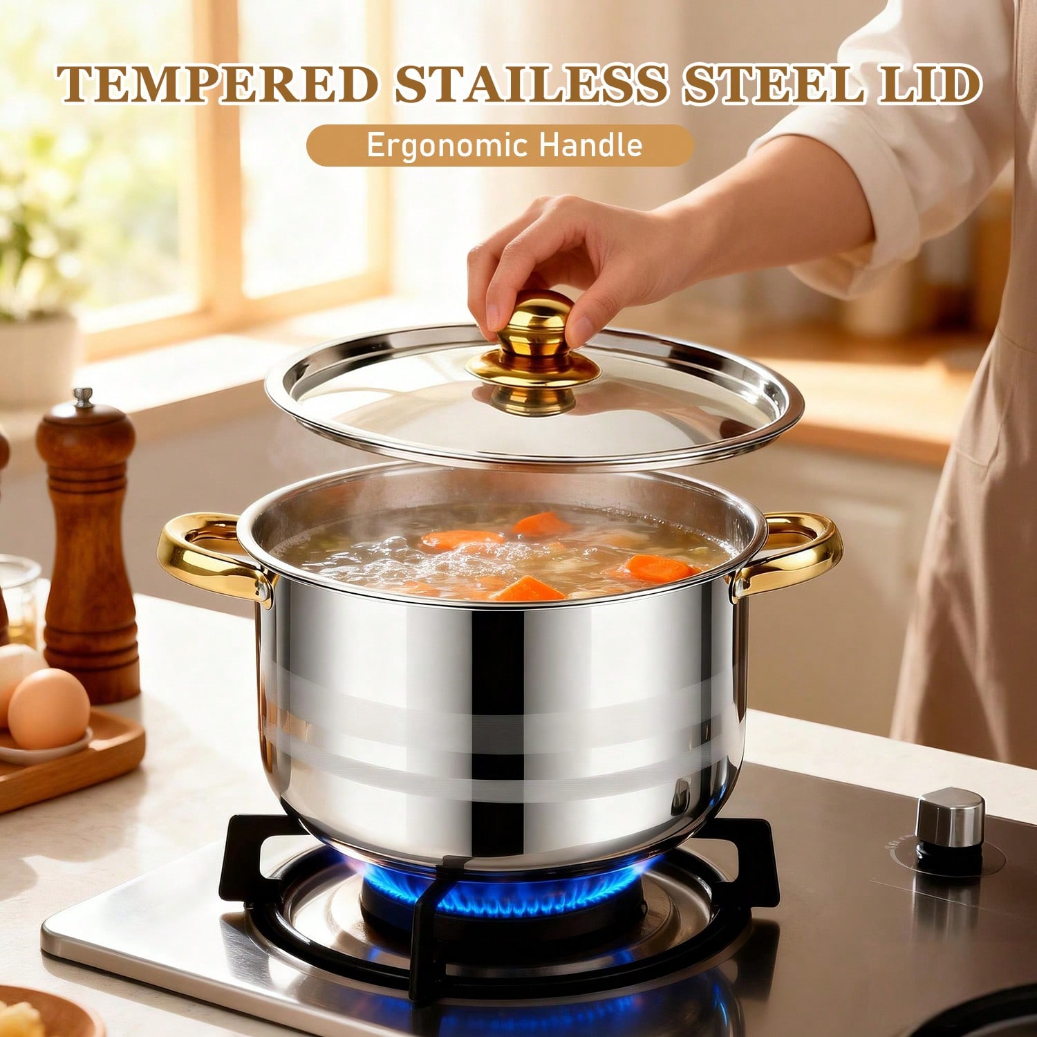 Stainless Steel Pot Set Modern - Home Cooking Restaurant 评论和价格