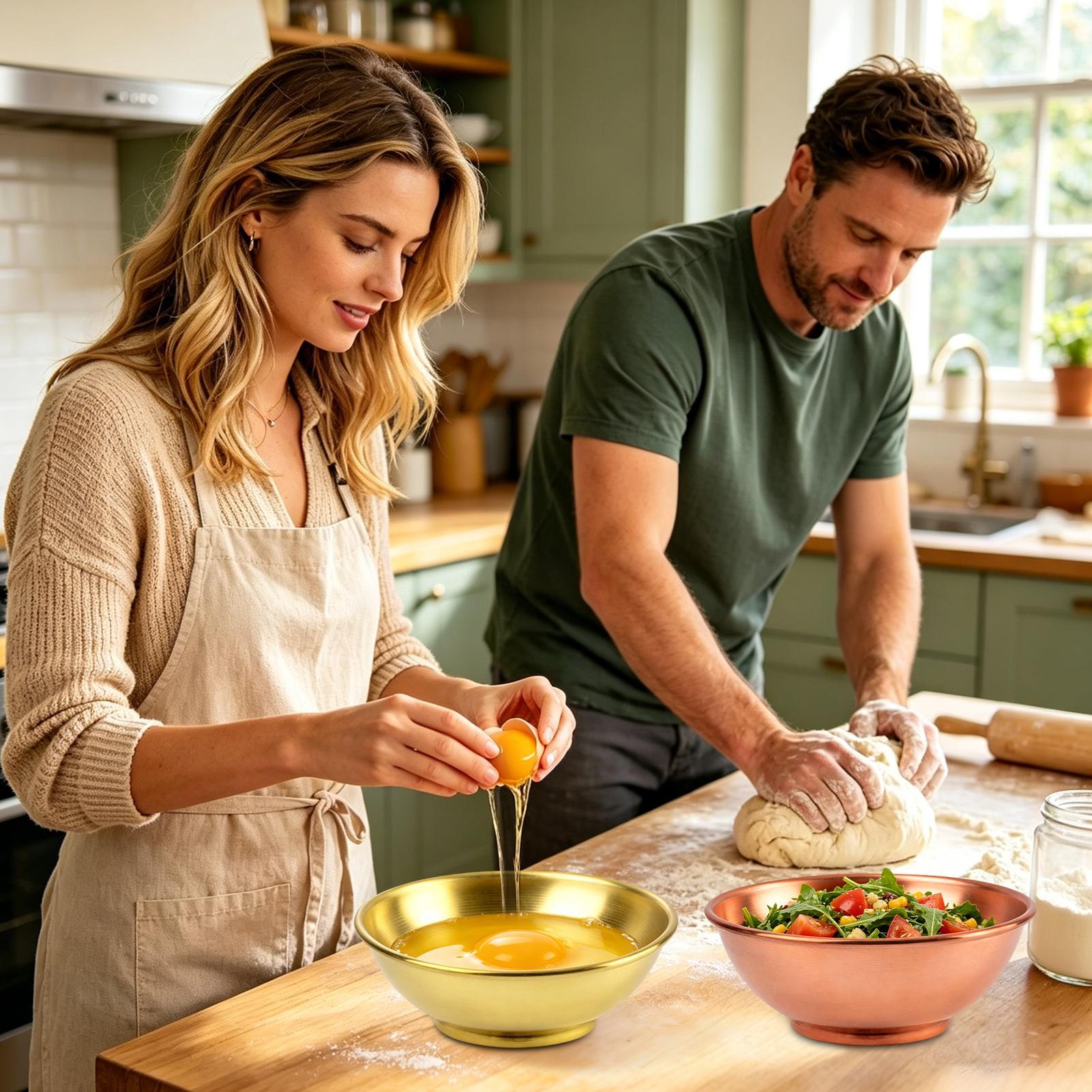 Copper Bowl Large Storage Cont - Home Cooking Food 评论和价格
