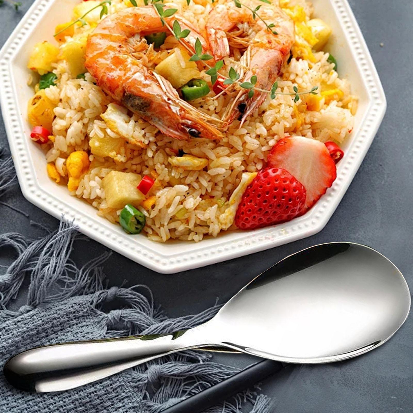 Stainless Steel Rice Spoon Pad - Home Cooking Meals 评论和价格