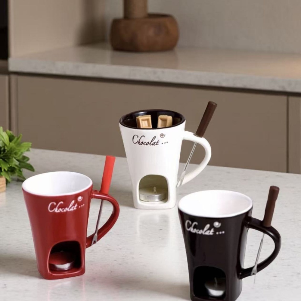Ceramic Chocolate Fondue Mug C - Fondue Pot Ceramic 评论和价格