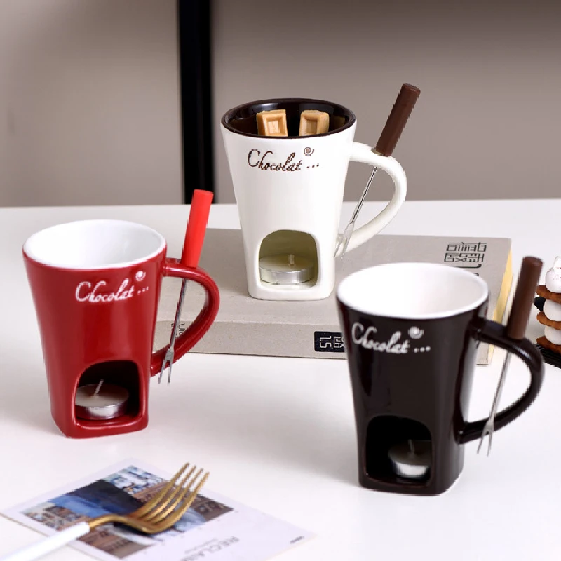 Fondue Mug Cheese Butter Melt  - Fondue Pot Ceramic 评论和价格