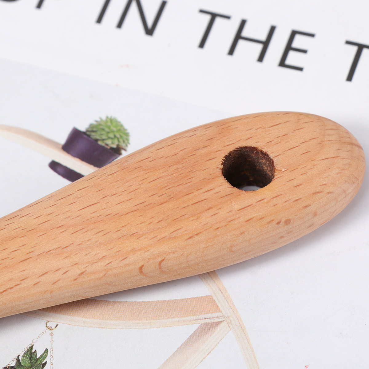 1pc Wooden Rice Shovel Natural - Home Cooking Restaurant 评论和价格
