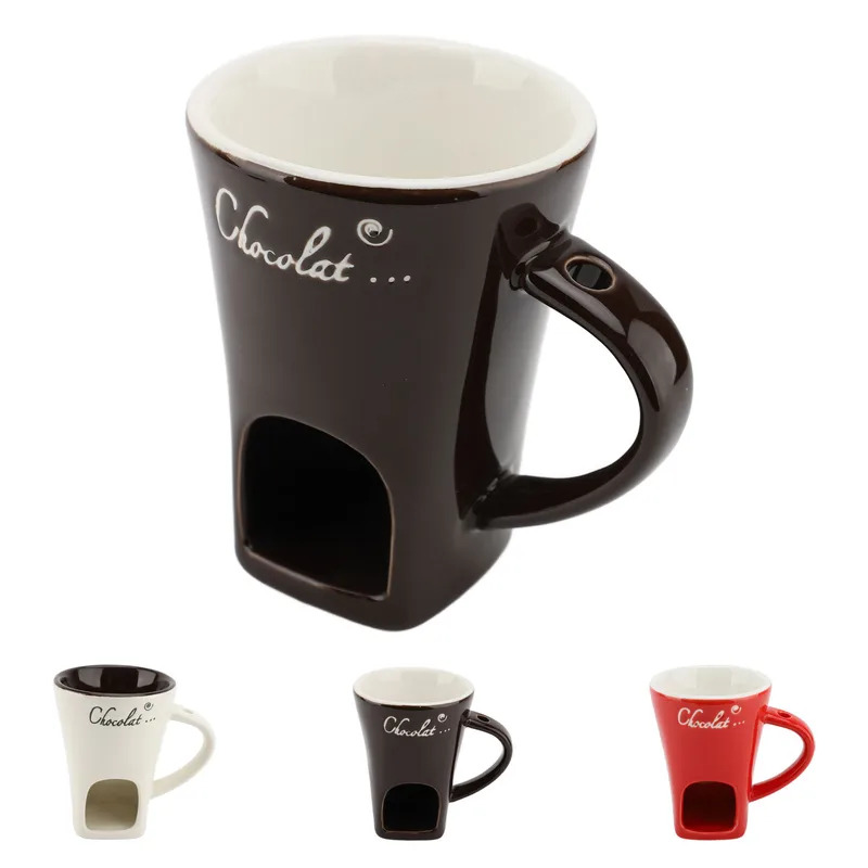Chocolate Melting Fondue Mug C - Fondue Pot Ceramic 评论和价格