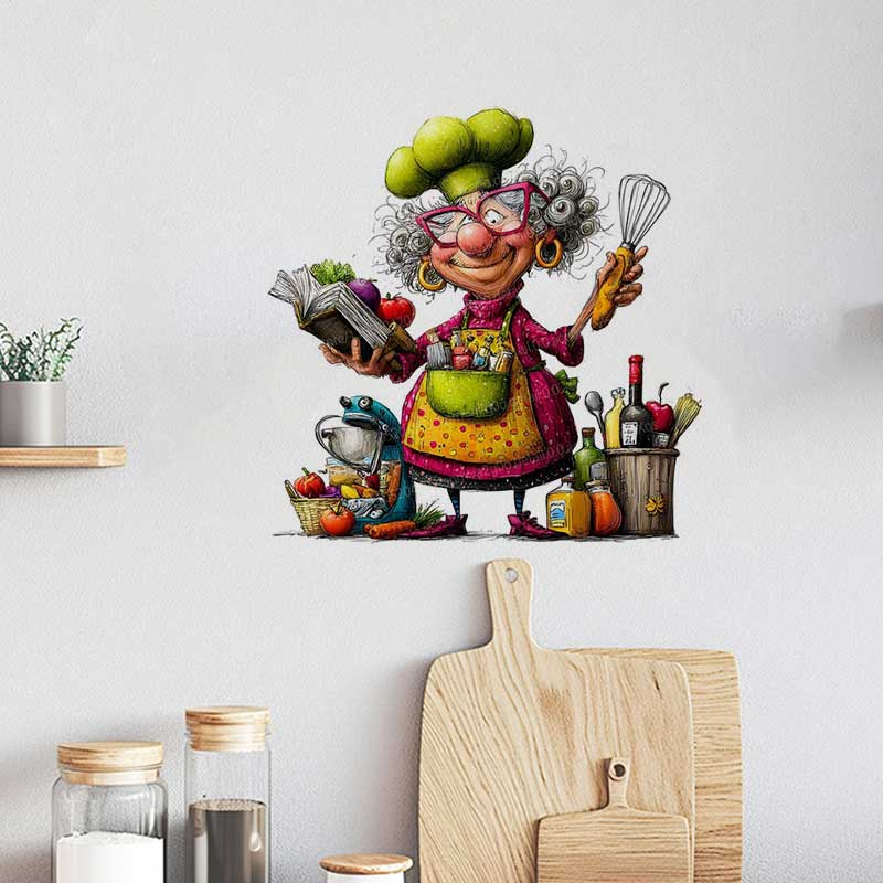 Funny Cooking Ladies Decal Sti - Home Cooking Meals 评论和价格