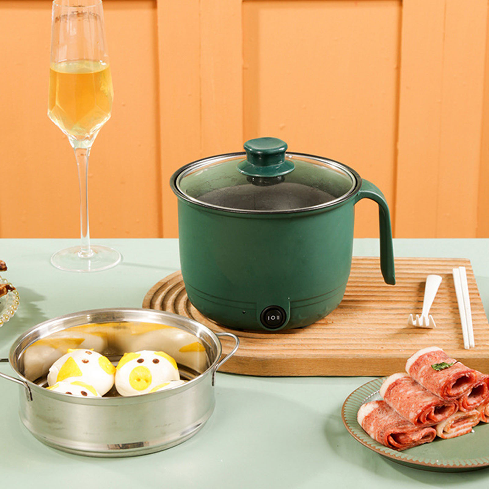 Electric Cooking Pot 1.5L 600W - Home Cooking Electric 评论和价格